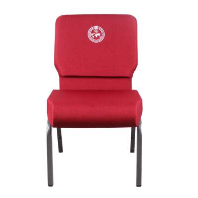 Wholesale Rental Black Stackable Padded Church Chairs Burgundy Church Furniture Chair Cheap Upholstered Chair For Church