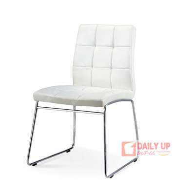 Classic PU Dining Restaurant Chair White PU Leather Dining Room Chairs Made In China