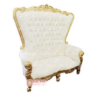 King and Queen Double Seat Throne Chairs Royal Inflatable Wedding Throne Chairs for Rental